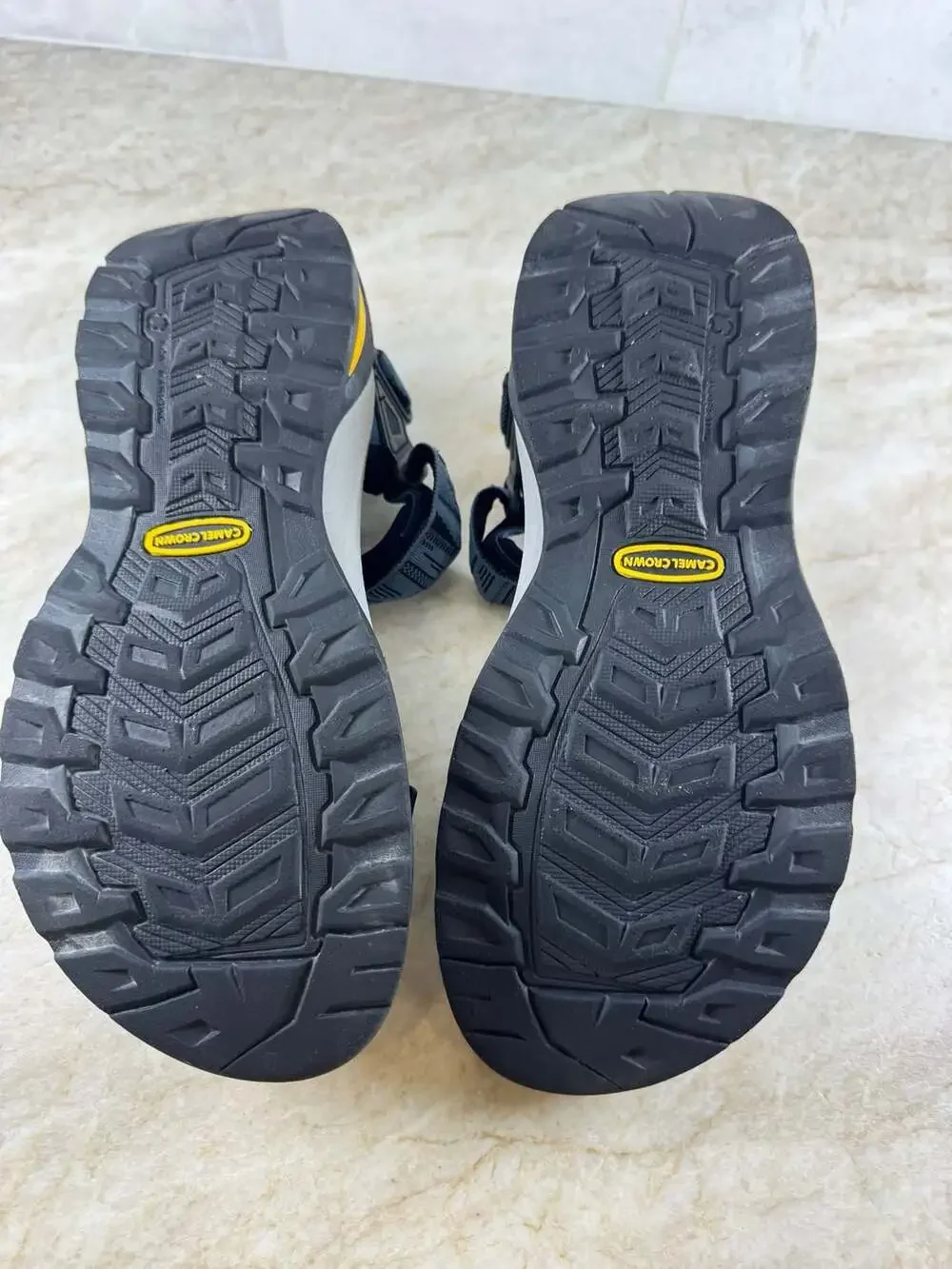 CAMEL CROWN Men’s Hiking Water Sandals Gray Blue Arch Support Sport Size 8.5